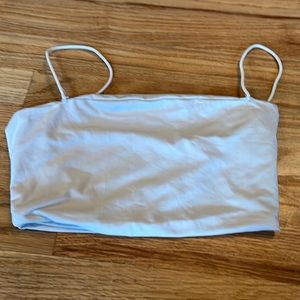 white tube top with straps